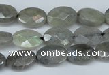 CLB187 15.5 inches 10*14mm faceted oval labradorite beads