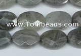 CLB188 15.5 inches 13*18mm faceted oval labradorite beads