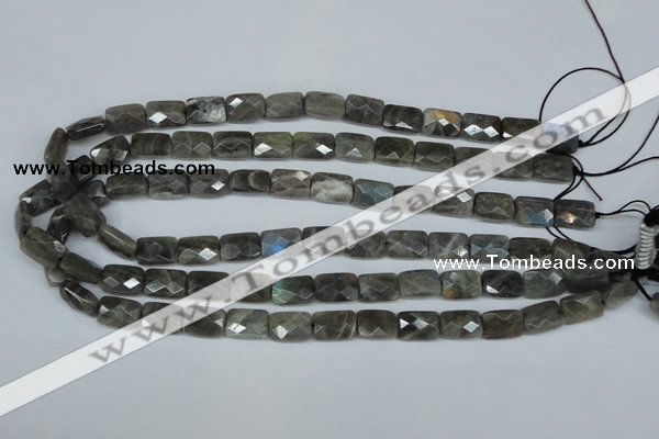 CLB196 15.5 inches 10*14mm faceted rectangle labradorite beads