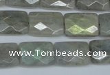 CLB197 15.5 inches 13*18mm faceted rectangle labradorite beads