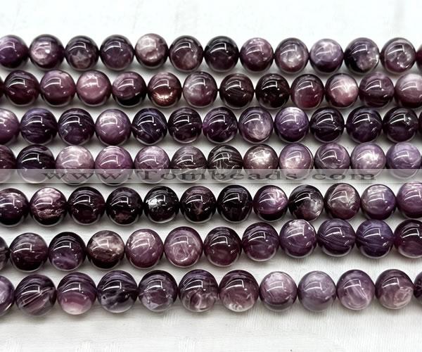 CLB2042 15 inches 10mm round natural lepidolite gemstone beads