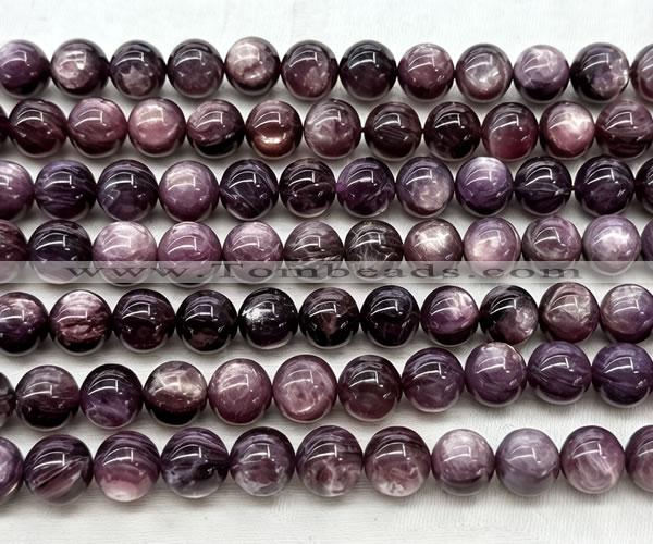 CLB2043 15 inches 11mm round natural lepidolite gemstone beads