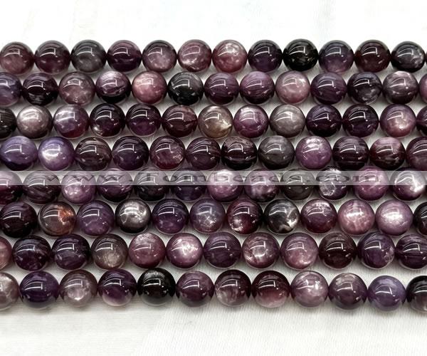 CLB2050 15 inches 9mm round natural lepidolite gemstone beads