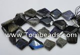 CLB218 15.5 inches 25*30mm - 30*40mm faceted freeform labradorite beads