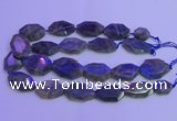 CLB228 15.5 inches 20*30mm - 25*35mm freeform labradorite beads