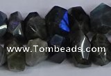 CLB232 15.5 inches 10*14mm - 13*18mm faceted nuggets labradorite beads