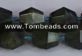 CLB233 15.5 inches 13*15mm - 15*17mm faceted nuggets labradorite beads