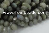 CLB29 15.5 inches 5*8mm faceted rondelle labradorite gemstone beads