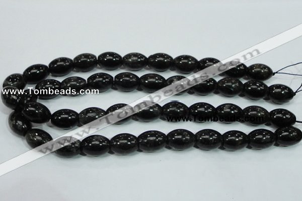 CLB304 15.5 inches 13*18mm rice black labradorite gemstone beads
