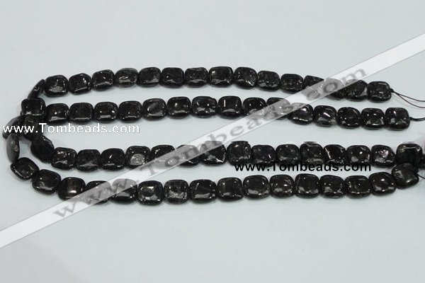 CLB306 15.5 inches 12*12mm square black labradorite gemstone beads