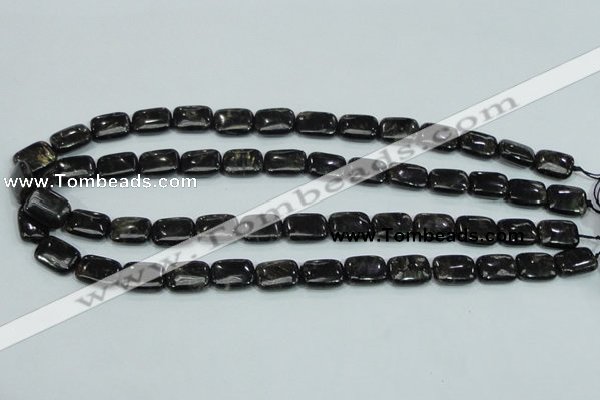 CLB309 15.5 inches 10*14mm rectangle black labradorite gemstone beads