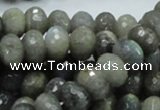 CLB31 15.5 inches 8*12mm faceted rondelle labradorite gemstone beads