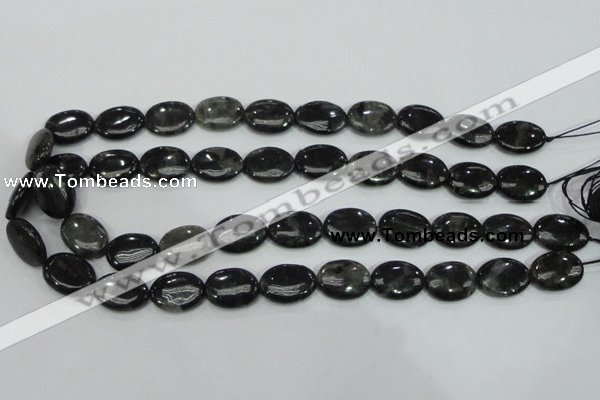 CLB312 15.5 inches 13*18mm oval black labradorite gemstone beads