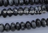 CLB328 15.5 inches 5*10mm rondelle black labradorite beads