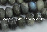 CLB33 15.5 inches 11*16mm faceted rondelle labradorite gemstone beads