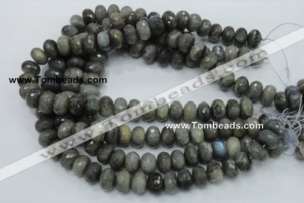 CLB33 15.5 inches 11*16mm faceted rondelle labradorite gemstone beads