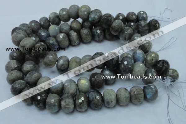 CLB34 15.5 inches 15*20mm faceted rondelle labradorite gemstone beads