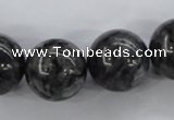 CLB357 15.5 inches 18mm round black labradorite beads wholesale