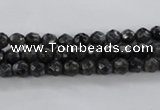 CLB359 15.5 inches 4mm faceted round black labradorite beads wholesale