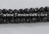 CLB360 15.5 inches 6mm faceted round black labradorite beads wholesale