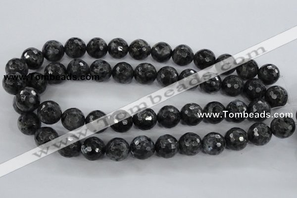 CLB362 15.5 inches 10mm faceted round black labradorite beads wholesale