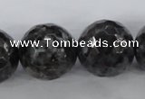 CLB367 15.5 inches 20mm faceted round black labradorite beads wholesale