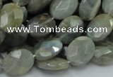 CLB42 15.5 inches 12*16mm faceted oval labradorite gemstone beads