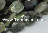 CLB43 15.5 inches 14*18mm faceted oval labradorite gemstone beads
