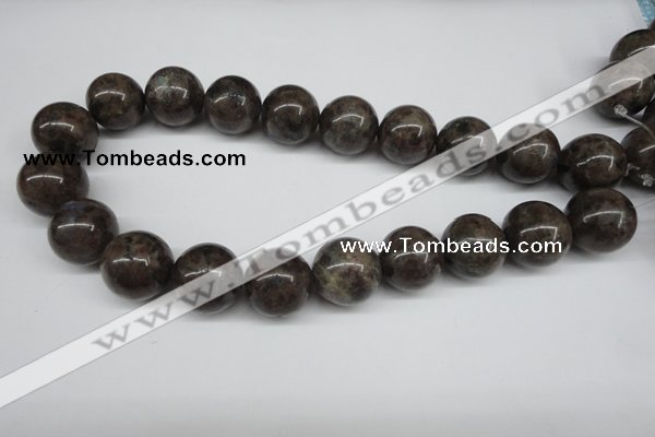 CLB438 15.5 inches 20mm round grey labradorite beads wholesale