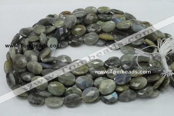 CLB44 15.5 inches 15*20mm faceted oval labradorite gemstone beads