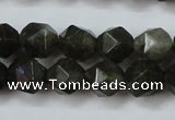 CLB452 15 inches 8mm faceted nuggets labradorite gemstone beads