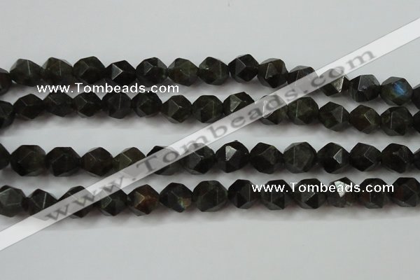 CLB454 15 inches 12mm faceted nuggets labradorite gemstone beads