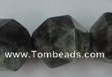 CLB458 15 inches 20mm faceted nuggets labradorite gemstone beads