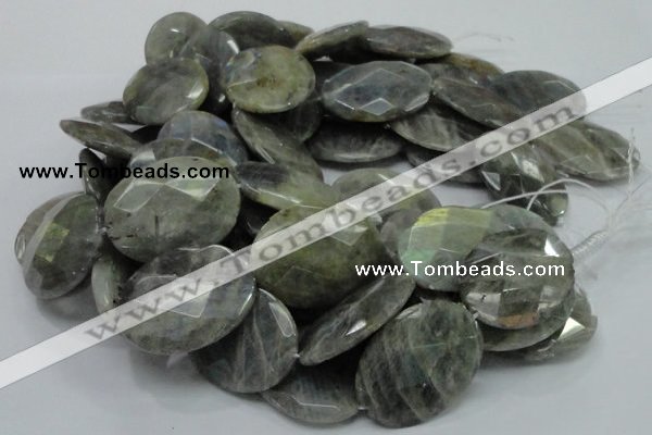CLB49 15.5 inches 30*40mm faceted oval labradorite gemstone beads