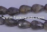 CLB503 15.5 inches 10*14mm faceted teardrop labradorite beads