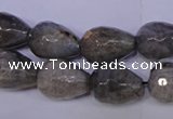 CLB505 15.5 inches 13*18mm faceted teardrop labradorite beads