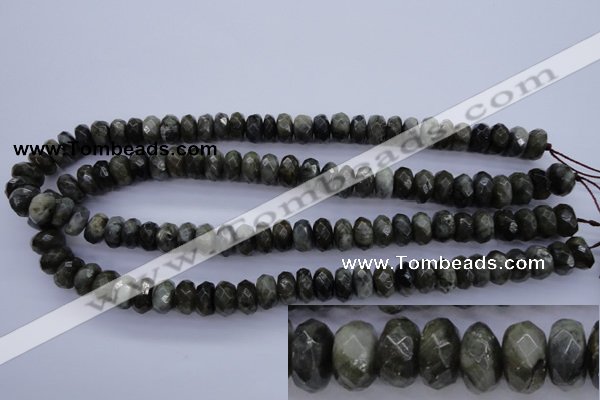 CLB55 15.5 inches 7*12mm faceted rondelle labradorite beads