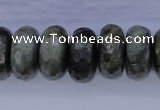 CLB58 15.5 inches 10*20mm faceted rondelle labradorite beads