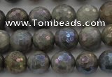 CLB613 15.5 inches 10mm faceted round AB-color labradorite beads