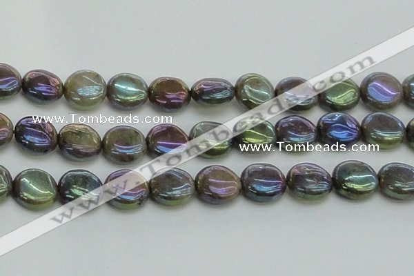 CLB638 15.5 inches 16mm flat round AB-color labradorite beads