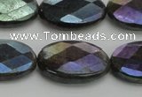 CLB659 15.5 inches 12*16mm faceted oval AB-color labradorite beads