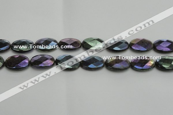 CLB660 15.5 inches 13*18mm faceted oval AB-color labradorite beads