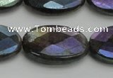 CLB661 15.5 inches 15*20mm faceted oval AB-color labradorite beads