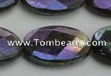 CLB662 15.5 inches 18*25mm faceted oval AB-color labradorite beads