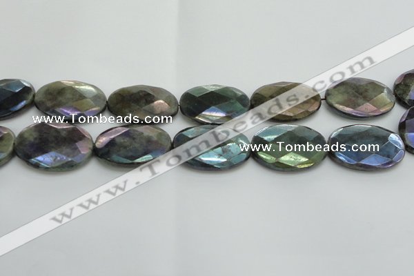 CLB664 15.5 inches 25*35mm faceted oval AB-color labradorite beads