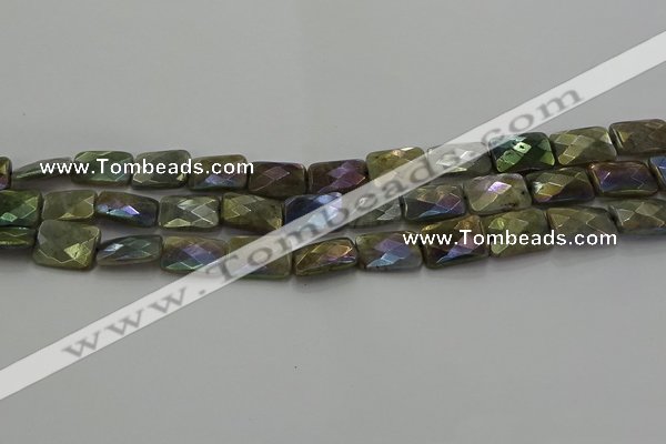 CLB697 15.5 inches 12*16mm faceted rectangle AB-color labradorite beads