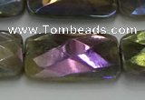 CLB708 15.5 inches 20*30mm faceted rectangle AB-color labradorite beads