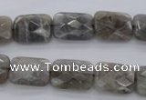 CLB748 15.5 inches 8*12mm faceted rectangle labradorite gemstone beads