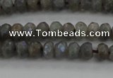 CLB756 15.5 inches 4*6mm faceted rondelle AB-color labradorite beads