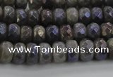 CLB757 15.5 inches 5*8mm faceted rondelle AB-color labradorite beads